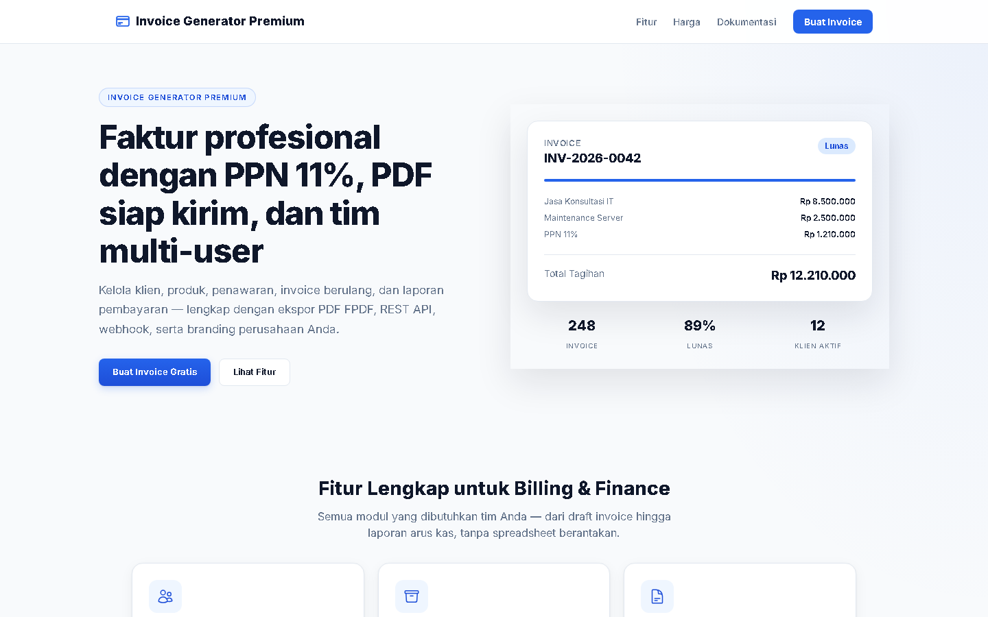 Invoice Generator Premium