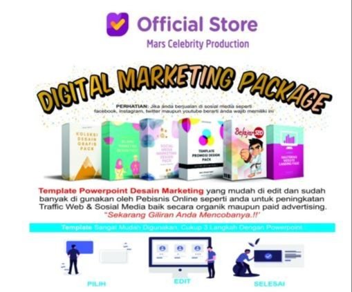 Paket 12GB Template Powerpoint PPT Instagram IG Feed Story Desain Marketing Power Point