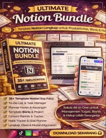 Ultimate Notion Bundle | Template Notion Lengkap untuk Produktivitas, Bisnis & Personal