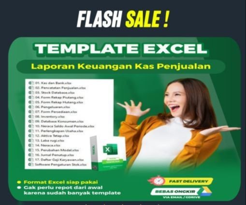 TEMPLATE MS EXCEL LAPORAN KEUANGAN KAS PERUSAHAAN DAN PENCATATAN PENJUALAN STOCK REKAP KANTOR CORPORATE