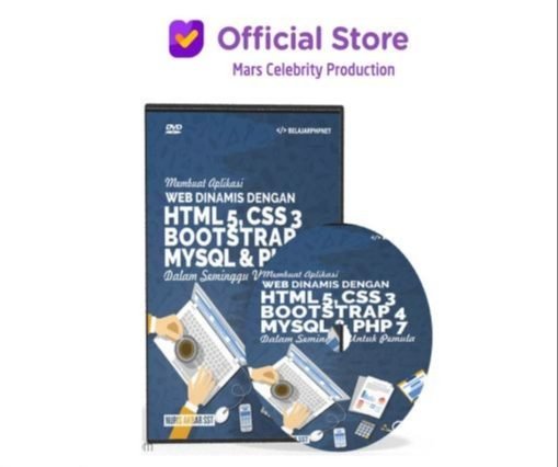 Paket Panduan Belajar Web Lengkap : Membuat Aplikasi Web Dengan HTML CSS Boostrap Jquery PHP Dan MySQL