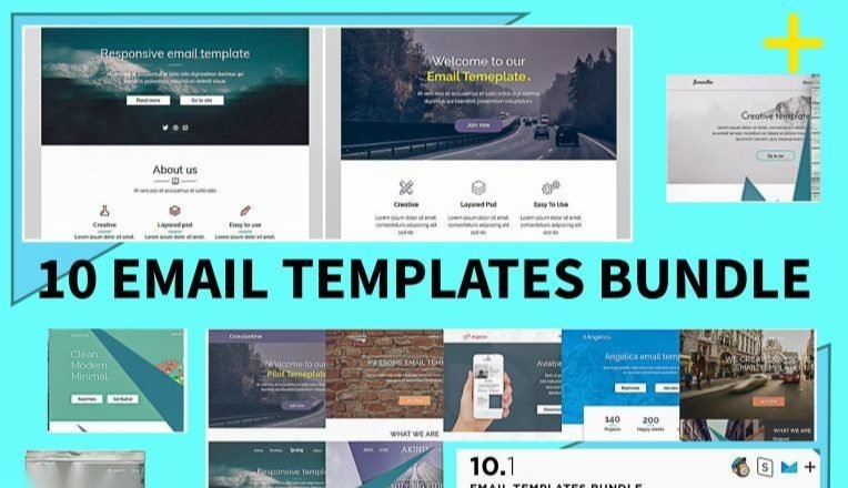 10 EMAIL TEMPLATES BUNDLE