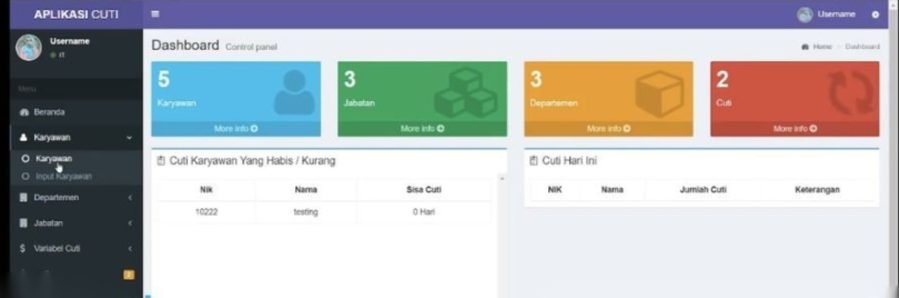 Jasa Pembuatan Website Cuti Karyawan