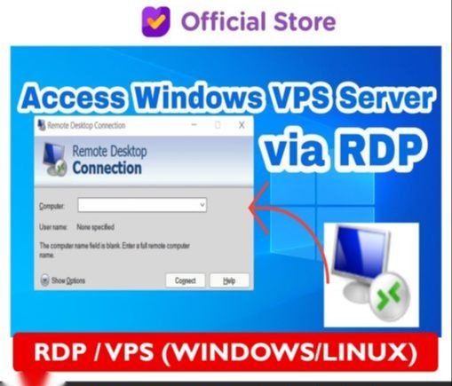 RDP / VPS WINDOWS 2 CPU 4 GB RAM 80 GB SSD HIGH QUALITY FULL GARANSI REMOTE DESKTOP PROTOCOL / VIRTUAL PRIVATE SERVER