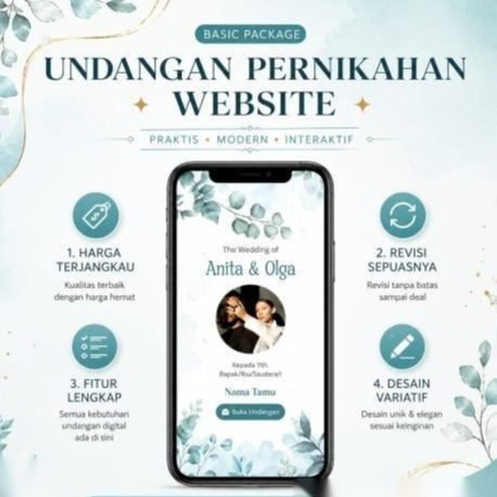 Undangan Pernikahan Digital Basic | Website Undangan Online