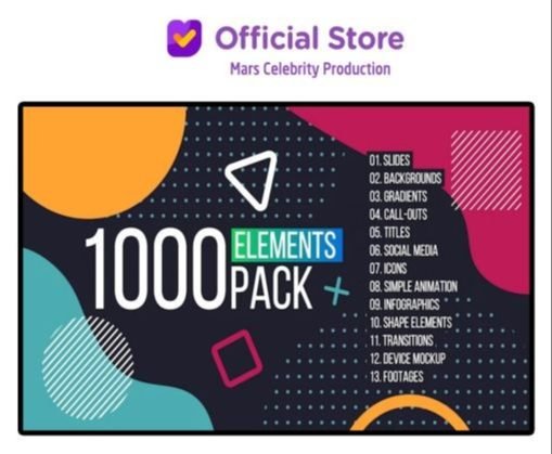Paket 1000+ Graphic Element Pack for Premiere PRO