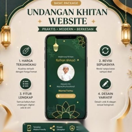 Undangan Digital Tema Khitan | Website Undangan Online