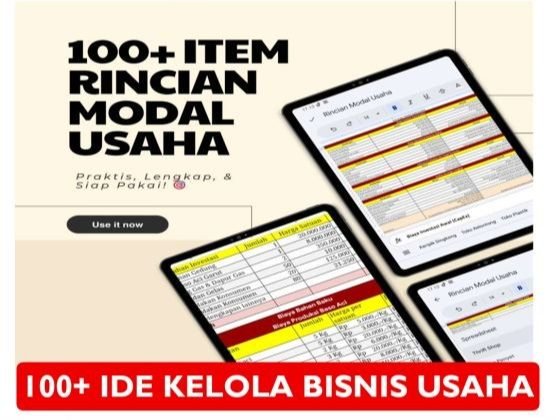 100+ Template Ide Usaha dan Rincian Modal Usaha Terlengkap - Solusi untuk Memulai Kelola Usaha Bisnis