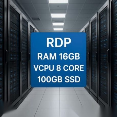 RDP PREMIUM RAM 16GB 8 CORE FULL ADMIN FULL GARANSI