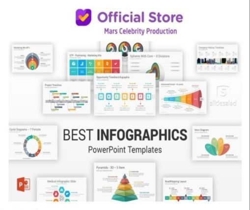 Paket Template Powerpoint Slide Presentasi Terbaru Infographics