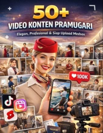 50+ Video Konten Pramugari | Elegan, Profesional & Siap Upload Medsos
