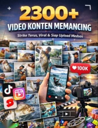 2300+ Video Konten Memancing | Strike Terus, Viral & Siap Upload Medsos
