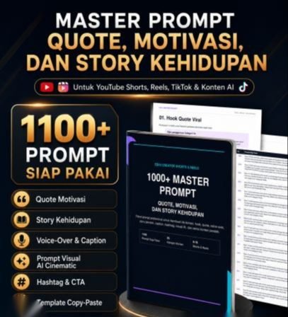1100+ Master Prompt Quote Motivasi Story Kehidupan PDF