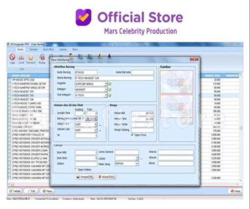 Software Toko Kasir Konter Service HP Handphone Komputer PC PRO Full Version Plus Terbaru