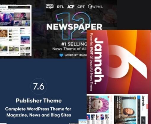 Flash Sell 3 WordPress Premium Newspaper Magazine News Themes