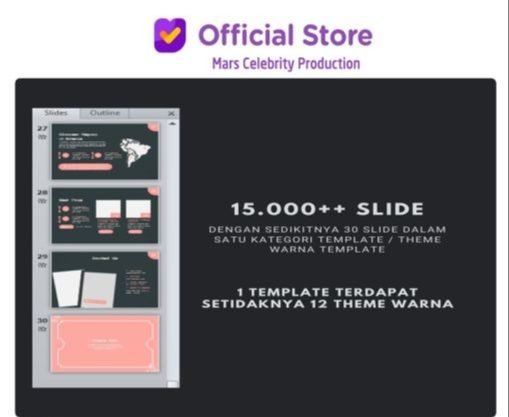 Paket 15000 Slide Profesional 70 Template Desain Design Power Point PPT Powerpoint Vol 1 Creative Market ID