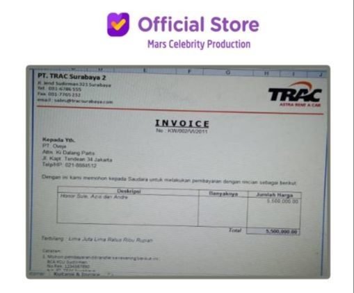 Paket Smart Excel Invoice Struk Kuitansi Kwitansi Program Aplikasi