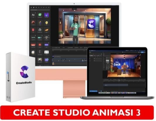 Software Pembuat Animasi CreateStudio 3 Premium Create Studio PRO Video Animation Maker Aplikasi