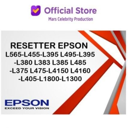Paket Resetter Epson Printer L380 L383 L385 L485 RESET Print
