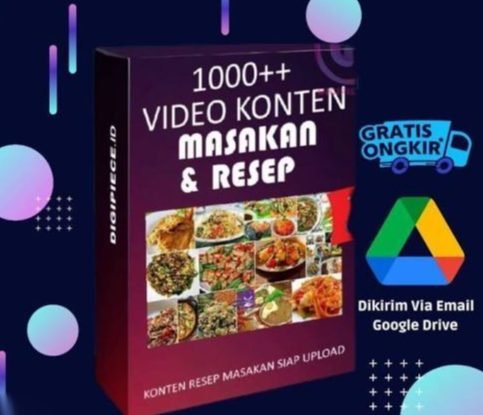 1000 Video Konten Masak dan Resep Siap Upload FYP - Video No Copyright