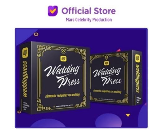 Paket Template Website Undangan Pernikahan Digital Wedding Press WP Elementor WeddingPress