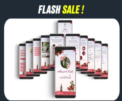TEMPLATE WEBSITE UNDANGAN DIGITAL PERNIKAHAN WEDDING INVITATION MODERN KEKINIAN TERLENGKAP