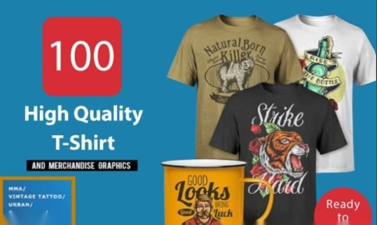 Bundle 100 T-shirt Design untuk Designer