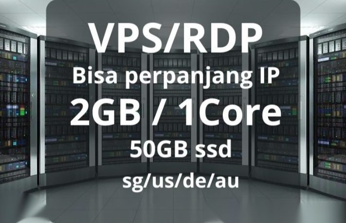 VPS/RDP Ram 2GB Full admin 50Gb SSD 30 days Bergaransi !