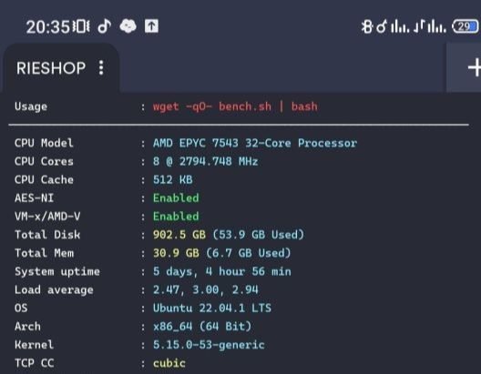 RDP VPS 2 CPU 4 GB RAM