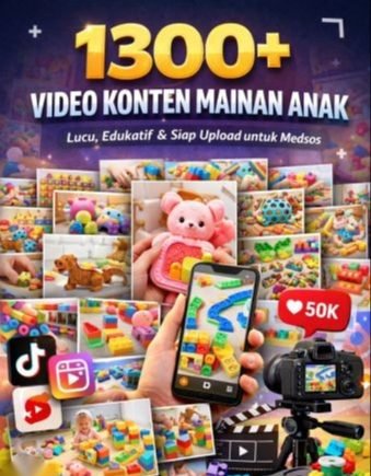 1300+ Video Konten Mainan Anak | Lucu, Edukatif &amp; Siap Upload Medsos