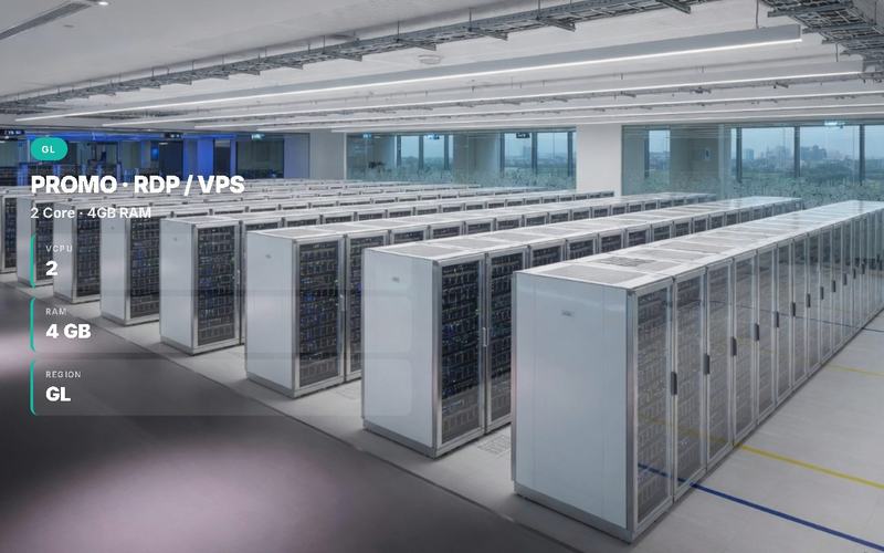 PROMO RDP/VPS Windows/Linux 2CPU 4GB RAM 30 SSD