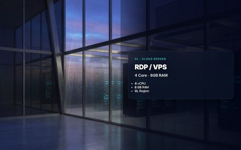 RDP DAN VPS SERVER LEGAL BY SERVER PRIBADI 4CORE 8GBRAM