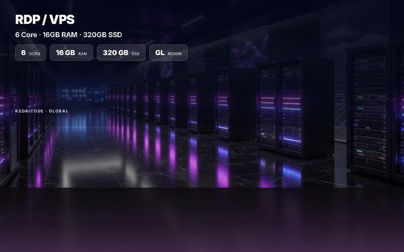 RDP VPS 6 CPU 16 GB RAM 320GB SSD WINDOWS/LINUX FULL ADMINISTRATOR