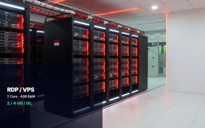 RDP/VPS Full Windows/Linux 2CPU 4GB RAM 80 SSD Bergaransi