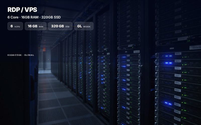 RDP/VPS Windows/Linux 6CPU 16GB RAM SSD 320Gb