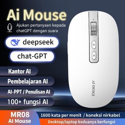 Mouse Ai Mr08 Upgrade Chat Gpt/Deepseek Dapat Buat Ppt, Ai Chat, Source Code, Ai Image, Voice Input, Translate, Searching Ready
