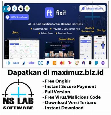 Fixit | Multi Vendor On Demand, Handyman, Home service Flutter App with Admin Complete Solution