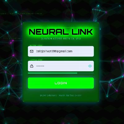 Source Code Web Login Page Cyberpunk / Sci-Fi Futuristik - NEURAL LINK
