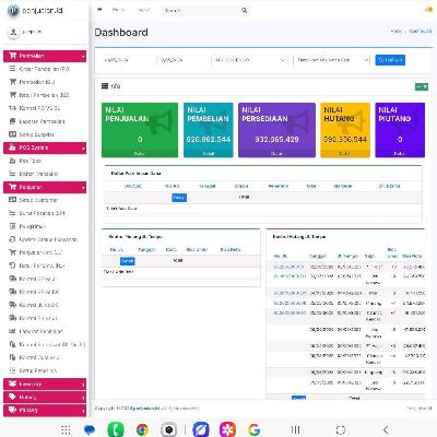 ERP Customise 1 Tahun Include Source Code - Sistem Manajemen Bisnis