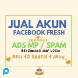 1 AKUN Facebook FRESH Support FB ADS +spam siap pakai