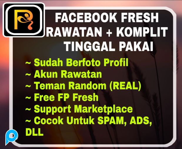 1 Akun FB Fresh +  Free FP/Halaman Fresh  + A2F/2FA ON (Akun Rawatan)