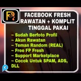 1 Akun FB Fresh +  Free FP/Halaman Fresh  + A2F/2FA ON (Akun Rawatan)