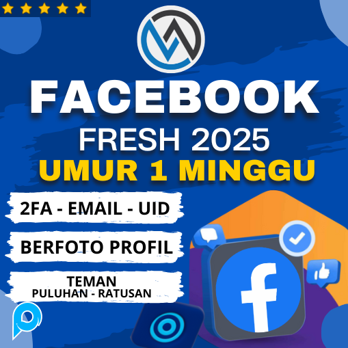 1 Akun Facebook Fresh Umur 1 Minggu - UID + EMAIL AKSES