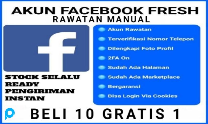 1 Akun Facebook + Halaman/ FP + MP  Berfoto Profil, 2FA ( Beli 10 Gratis 1 )