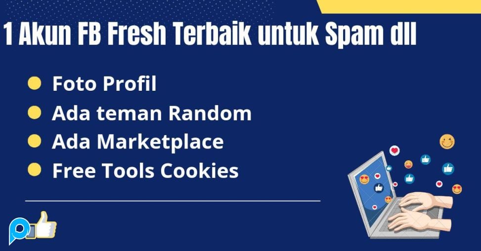 1 Akun Facebook fb Fresh A2f ON /OFF bisa pilih  murah cocok Untuk spam dan lainnya