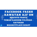 1 Akun Facebook fb Fresh murah 2FA ON + MP utk spam,dll Bergaransi(Beli 10 Gratis 1)