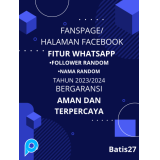 1 FANSPAGE / HALAMAN FITUR WHATSAPP / WA BISA UNTUK IKLAN FB ADS (BELI 10 GRATIS 1).