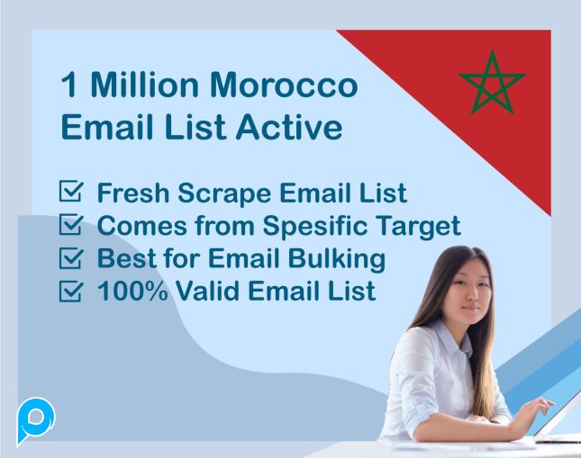1 Juta Maroko Email List 2024