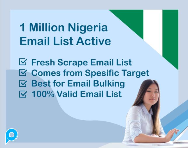 1 Juta Nigeria Email List Aktif 2025