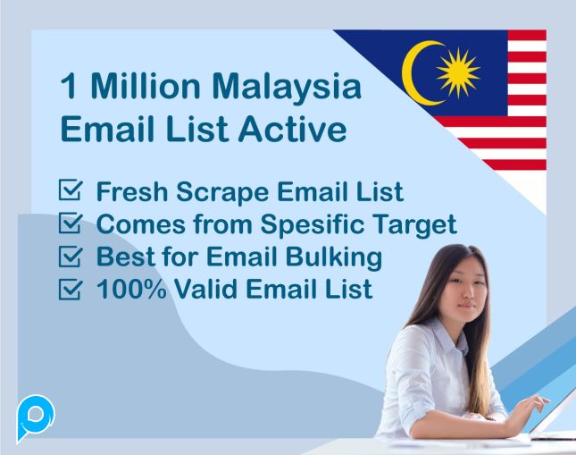 1 Million Malaysia Email List Active 2024